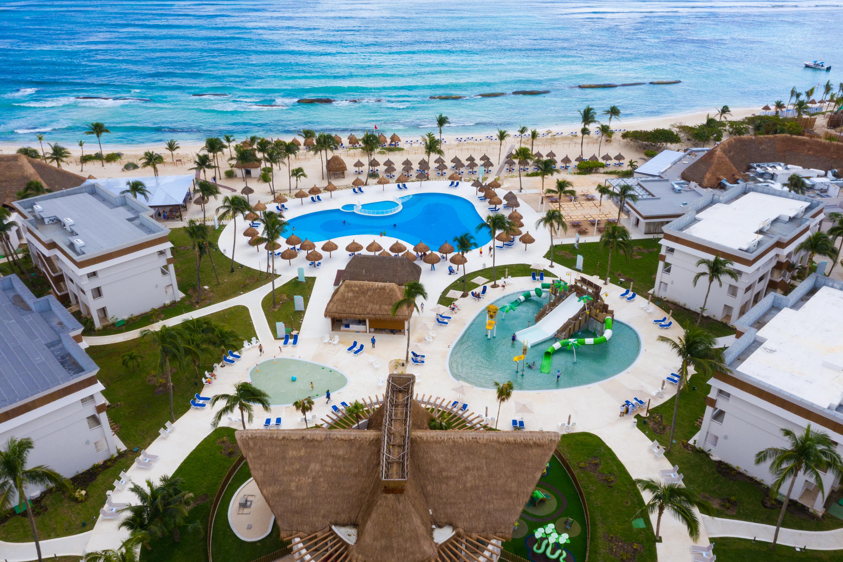 บาเอีย ปรินซิเป แกรนด์ ตูลุม - ออล อินคลูซีฟ Hotel Riviera Maya ภายนอก รูปภาพ Aerial view of the resort