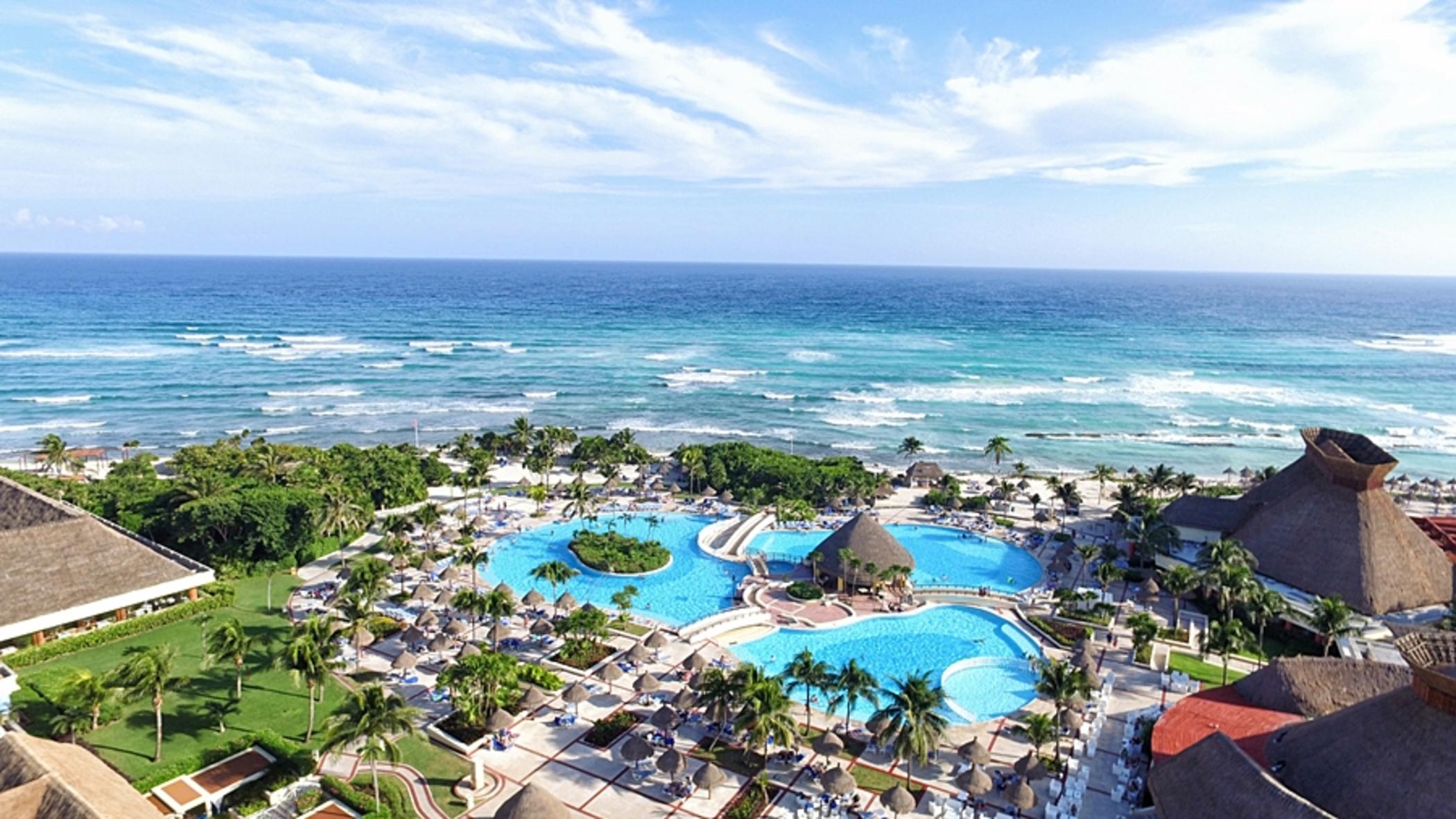 บาเอีย ปรินซิเป แกรนด์ ตูลุม - ออล อินคลูซีฟ Hotel Riviera Maya ภายนอก รูปภาพ Aerial view of the resort