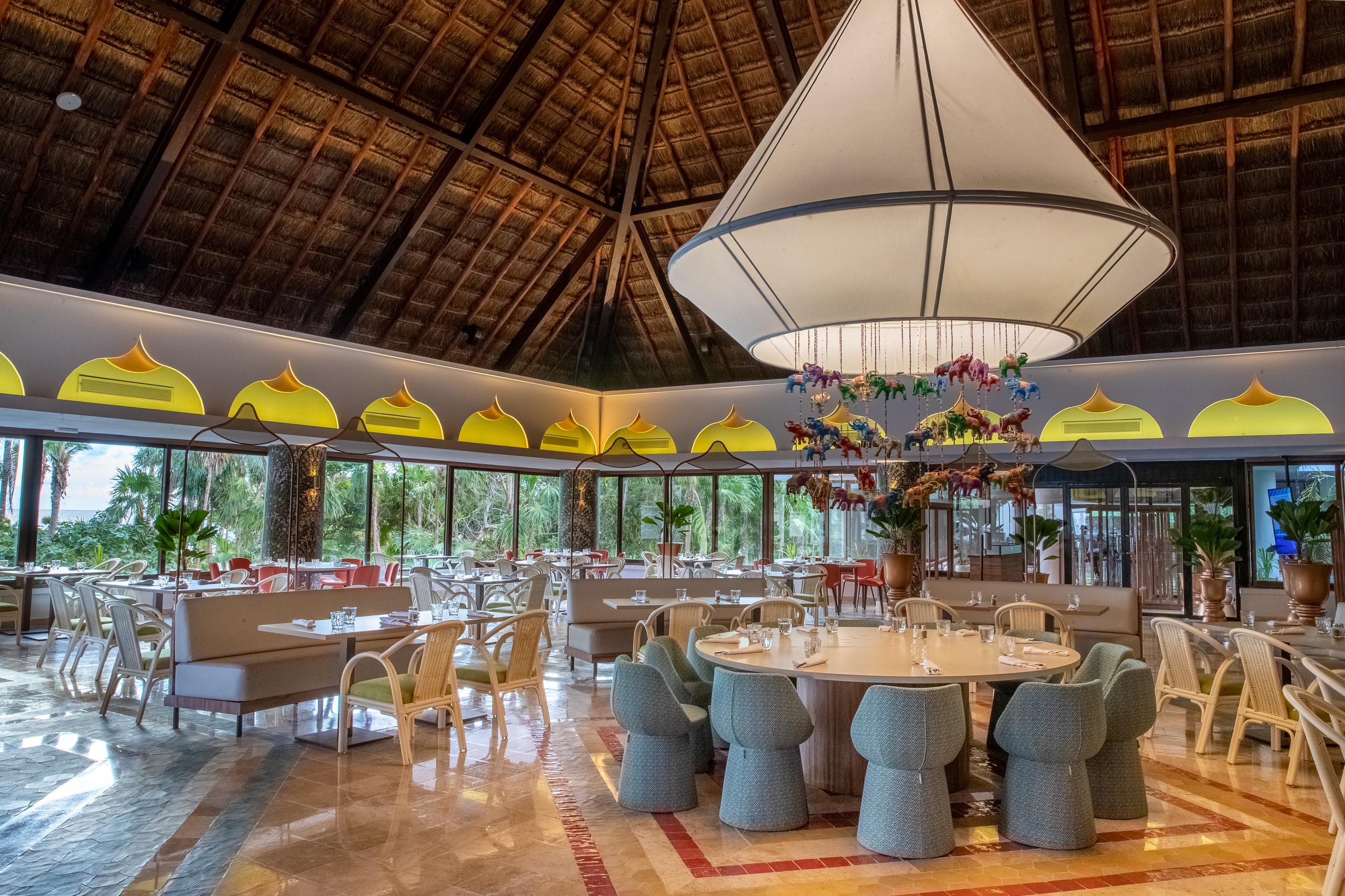 บาเอีย ปรินซิเป แกรนด์ ตูลุม - ออล อินคลูซีฟ Hotel Riviera Maya ภายนอก รูปภาพ Restaurant at the resort